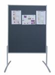 Moderatorentafel 120x150cm grau FRANKEN MT800312 PRO Filz