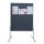 Moderatorentafel 120x150cm grau FRANKEN MT800312 PRO Filz