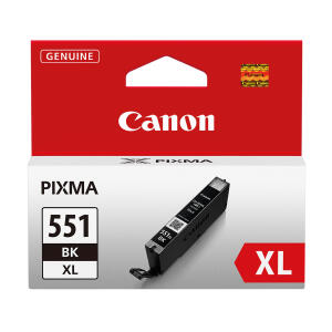 Canon Original Canon Tintenpatrone schwarz High-Capacity (6443B001,6443B001AA,CLI-551BKXL)