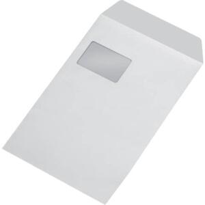 MAILmedia Versandtaschen C4 , mit Fenster, gummiert, 100 g/qm, weiß, 250 Stück