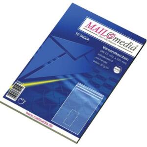 MAILmedia Versandtaschen Recycling - C5, mit Fenster, selbstklebend, 90 g/qm, braun, 10 Stück