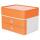 HAN SMART-BOX PLUS ALLISON Schubladenbox mit Utensilienbox - stapelbar, 2 Laden, snow white/apricot orange