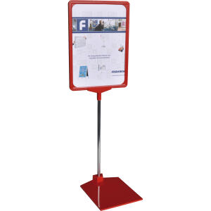 Franken Preisständer, A4, 210 x 620 x 10 mm, rot