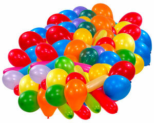 Luftballon 100ST sort. RIETHMÜLLER 9199