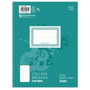 Staufen Collegeblock A5 80 lin. URSUS 80 Blatt 70g/qm 9mm liniert 6-Loch