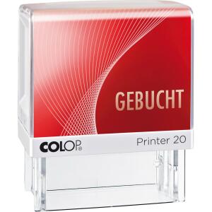 Printer GEBUCHT sw/rot COLOP 20LGebu