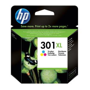 Hewlett Packard (HP) Original HP Druckkopfpatrone color High-Capacity (CH564EE,CH564EE#ABE,CH564EE#ACU,CH564EE#BA3,CH564EE#UUS,301XL,301XLC,301XLCOLOR,NO301XL,NO301XLC,NO301XLCOLOR)