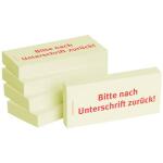 BIZSTIX Haftnotizen "Bitte nach Unterschrift...