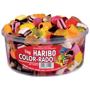 Haribo Fruchtgummi und Lakritzprodukte - Color Rado, 1000g