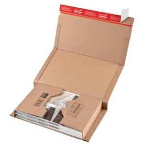 ColomPac Klassische Versandverpackung zum Wickeln 270x190x80 mm (B5), braun