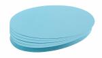 Franken Moderationskarte - Oval, 190 x 110 mm, hellblau, 500 Stück