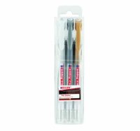 Edding Gelroller 2185 3er-Set metallic-weiß