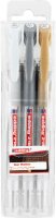 Edding Gelroller 2185 3er-Set metallic-weiß