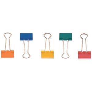 Q-Connect Foldback-Klammern - 24 mm, Klemmvolumen 9 mm, sortiert, 10 Stück