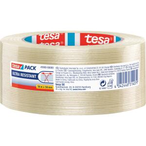 tesa Monofilament - 50 mm : 50 m, reißfestes Filamentband