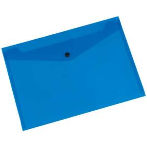 Q-Connect Dokumentenmappe - blau, A4 bis zu 50 Blatt