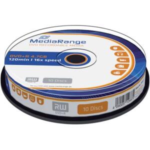 MediaRange DVD+R - 4.7GB/120Min, 16-fach/Spindel, Packung mit 10 Stück