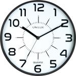 Unilux POP Wanduhr schwarz, Durchmesser: 30 cm,...