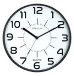 Unilux POP Wanduhr schwarz, Durchmesser: 30 cm,...