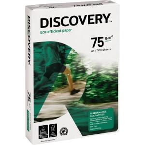 DISCOVERY Kopierpapier Discovery - A4, holzfrei, 75g/qm, weiß, 2-fach gelocht, 500 Blatt