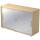 Hammerbacher Schiebetürschrank - 2OH, 120 cm, Relinggriff, Ahorn/Silber