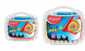 Maped M836310 - Gelmalstifte Color Peps Smoothy, 10 Stück in Aufbewahrungsbox