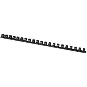Q-Connect Plastik-Binderücken, 14 mm, für 105 Blatt, schwarz, 100 Stück