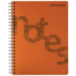 DONAU Collegeblock PP Cover - A4, kariert, orange