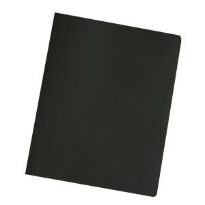 Falken Falken Schnellhefter Karton für DIN A4, 240g/m² Manila-RC-Krt., intensivfarben, 25er Poly schwarz