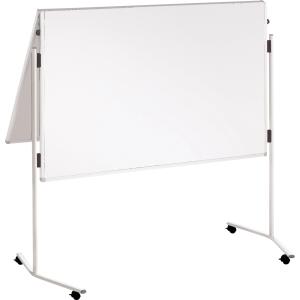 FRANKEN Moderationstafel ECO - 120 x 150 cm, weiß/Karton, mit Rollen