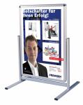 Franken Kundenstopper Outdoor - A1, silber