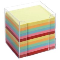 Folia Notizboxen - glasklar, ca. 700 Blatt - bunt...