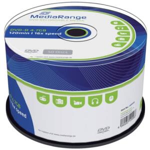 MediaRange DVD-R - 4.7GB/120Min, 16-fach/Spindel, Packung mit 50 Stück