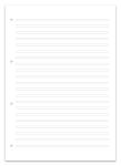 Staufen Schulblock A4 50Bl 90g Lin3 Premium 4xgelocht
