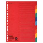 Zahlenregister - 1-10, Karton farbig, A4, 5 Farben,...