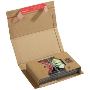 ColomPac Klassische Versandverpackung zum Wickeln 251x165x60 mm (A5+), braun