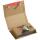 ColomPac Klassische Versandverpackung zum Wickeln 251x165x60 mm (A5+), braun