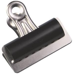 Q-Connect Briefklemmer - 70 mm, Klemmvolumen 20 mm, schwarz, 10 Stück