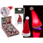 OOTB Plüsch-Haarclip Weihnachtsmütze mit LED