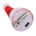 OOTB Plüsch-Haarclip Weihnachtsmütze mit LED