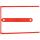 Q-Connect D-Clip/ Magi-Clip Archivbinder - 8 cm, 100 Stück, rot