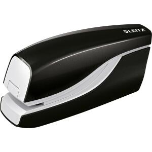 LEITZ 5566 Elektrisches Heftgerät WOW 10Blatt schwarz metallic