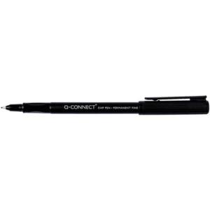 Q-Connect Faserschreiber, permanent, ca. 0,7 mm (F), schwarz