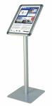 Franken Prospektständer Alu - A3, 125 cm, silber