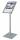 Franken Prospektständer Alu - A3, 125 cm, silber