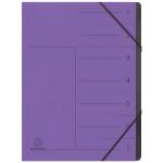 Exacompta EXACOMPTA Ordnungsmappe - 7 Fächer, A4, Karton, violett