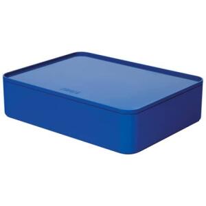 HAN SMART-ORGANIZER ALLISON Utensilienbox mit Innenschale und Deckel - snow white/royal blue