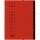 ELBA Ordnungsmappe "chic" A4, 12 Fächer, mit Spanngummi, aus 450 g/m² Karton (RC), rot