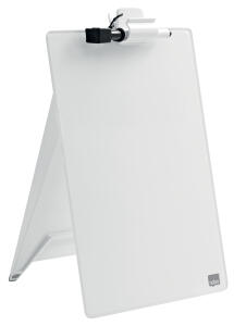 Nobo Glas Notizboard Diamond A4 weiß aufstellbar