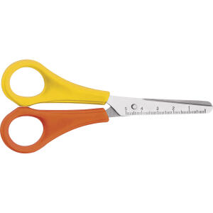 Bastelschere 13cm rund orange/gelb WESTCOTT E-2159300/2059300 Linksh.